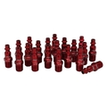 Milton Industries ColorFit Plugs M-Style Red 1/4" NPT 727MC-20